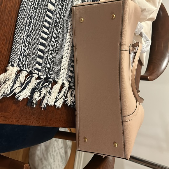 🌹🌹Tory Burch Perry Tripple Compartment Tote Handbag LARGE devon sand!! - Picture 5 of 6